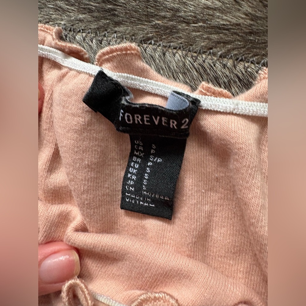 Forever 21 Blush Ruffled Blouse - Picture 2 of 3